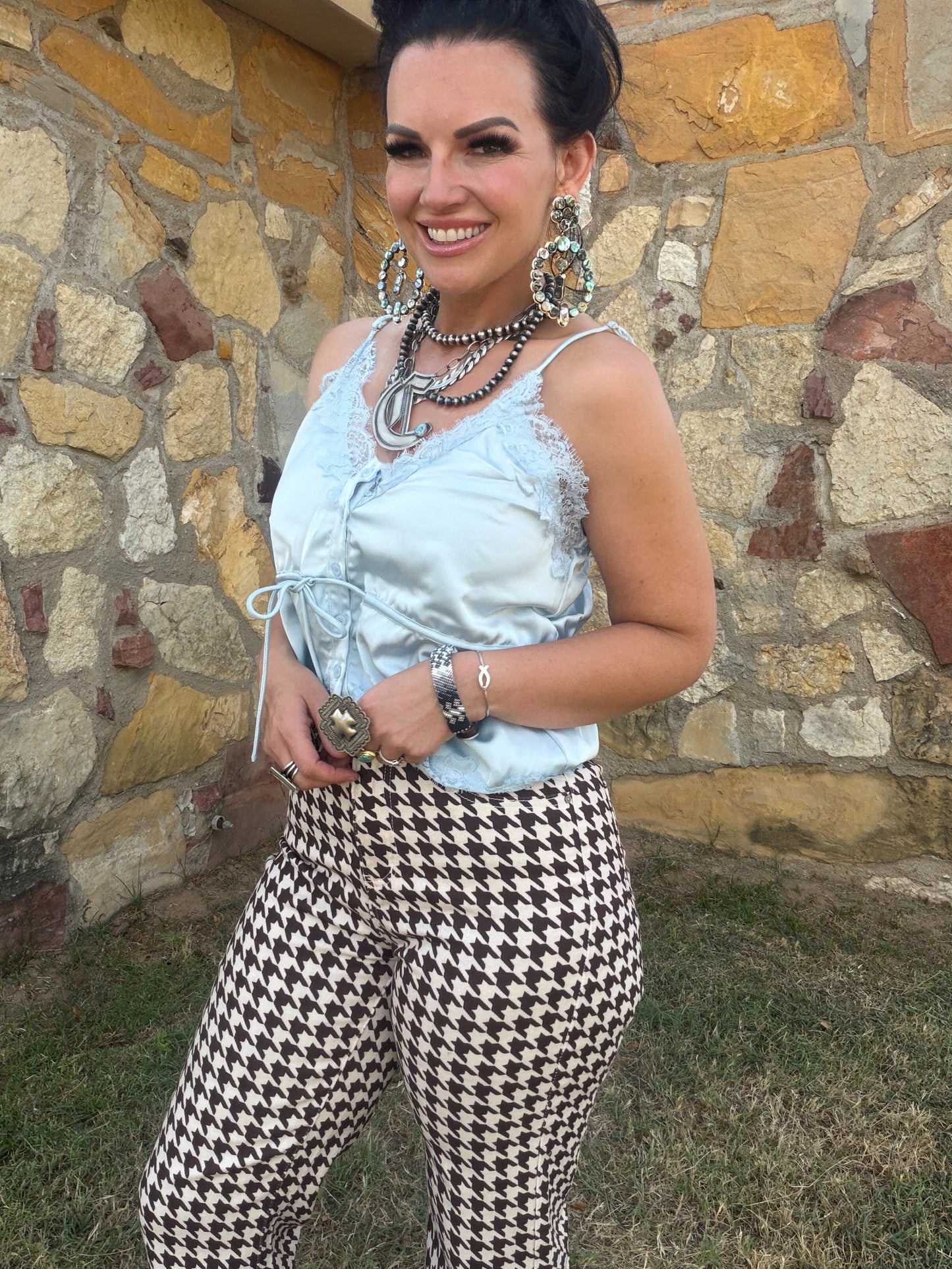 Jesse Houndstooth Pant