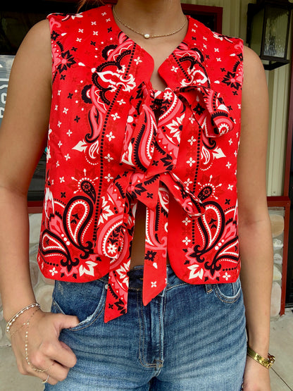 The Red Dirt Rodeo Bow Tie Vest
