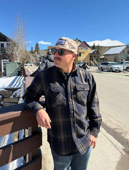 The Bradley Flannel - NAVY/BRWN