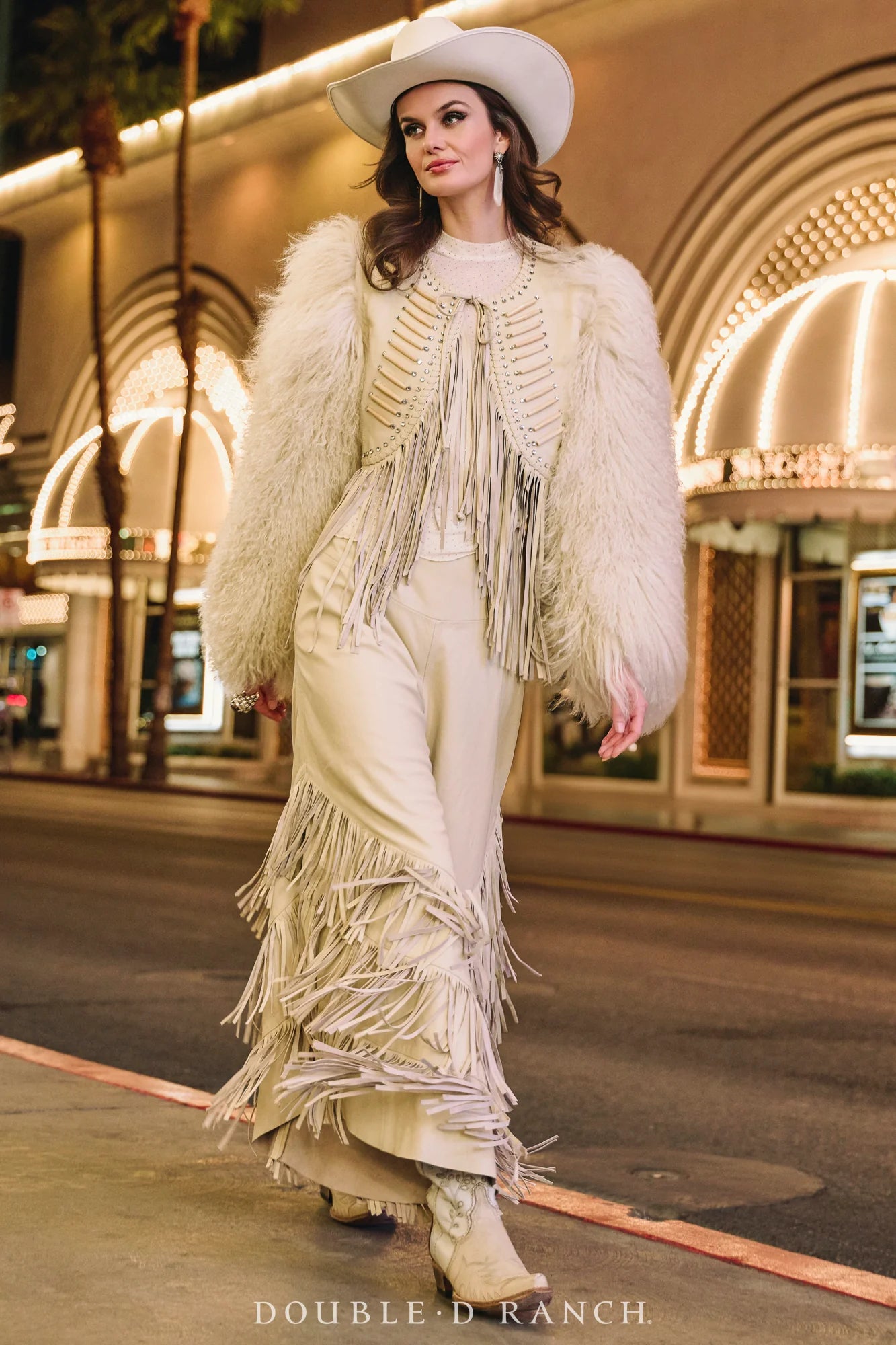 Vegas Woolie Jacket by Double D Ranch - White