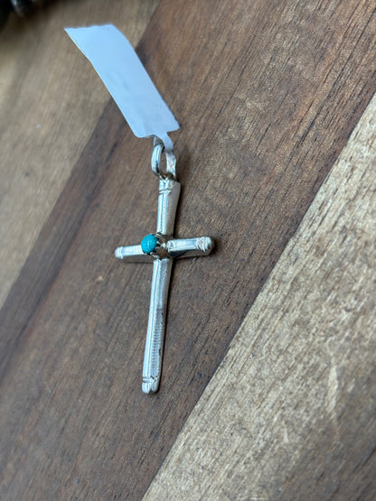 Cross #911-23 Pendant by HY, Navajo