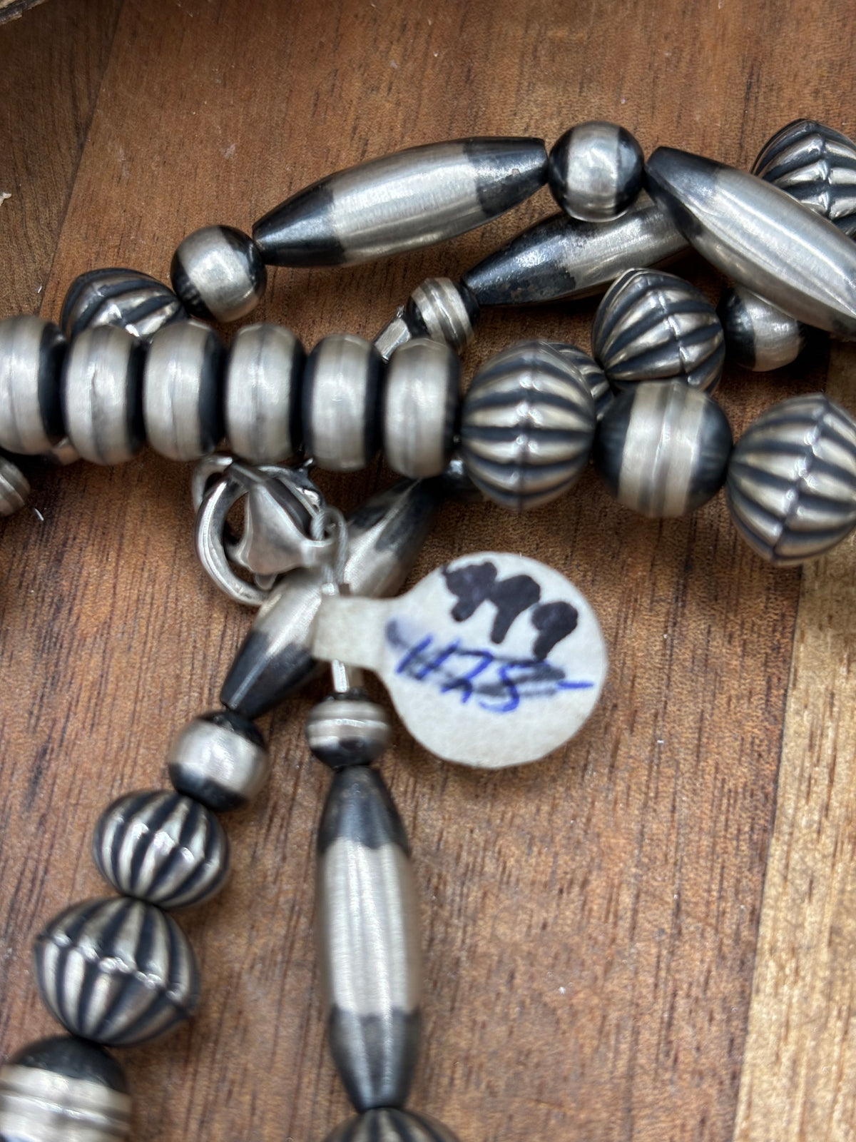60" Sterling Silver Pearls #922-7 Necklace 10mm Mixed Sizes