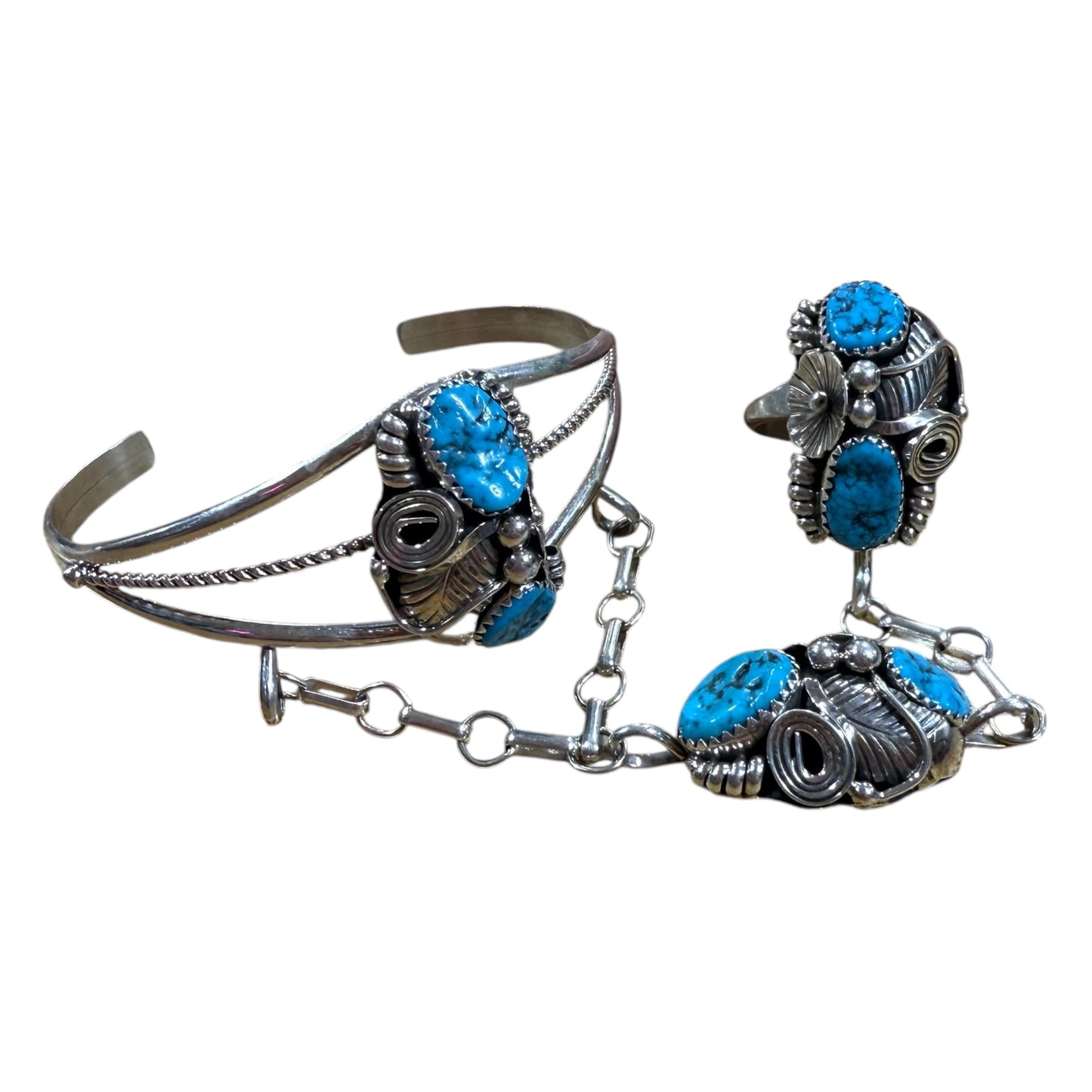 Kingman Turquoise Slave Bracelet
