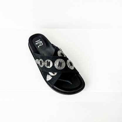Calanthe Sandal in Black