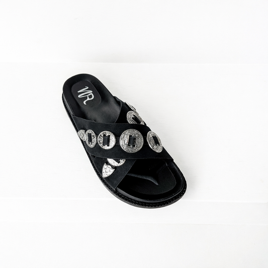 Calanthe Sandal in Black