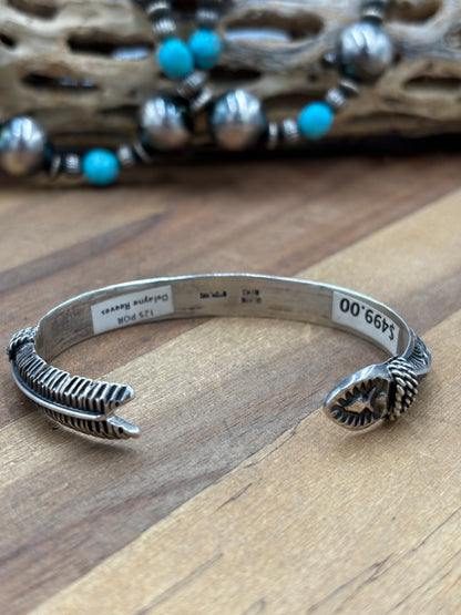 Silver Cuff #911-19 by Delayne Reeves, Navajo
