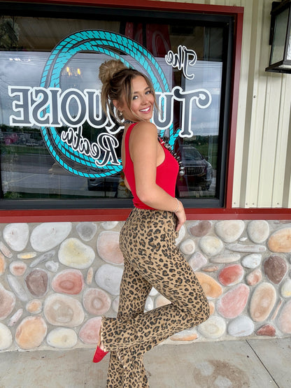Wild Side Leopard Flares (Regular & Plus Size)