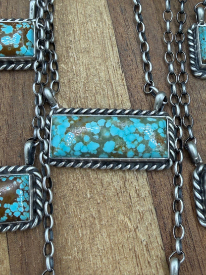 16” Mine #8 Bar Necklaces by Augustine Largo, Navajo