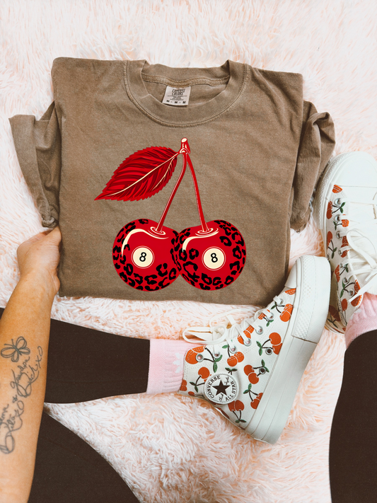 8 ball Cherrys Tee