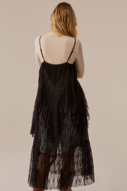 Hailey Lace Top: Chocolate