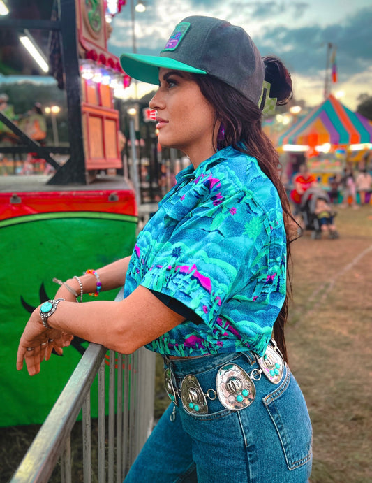 Cowboy Hat Concho Belt
