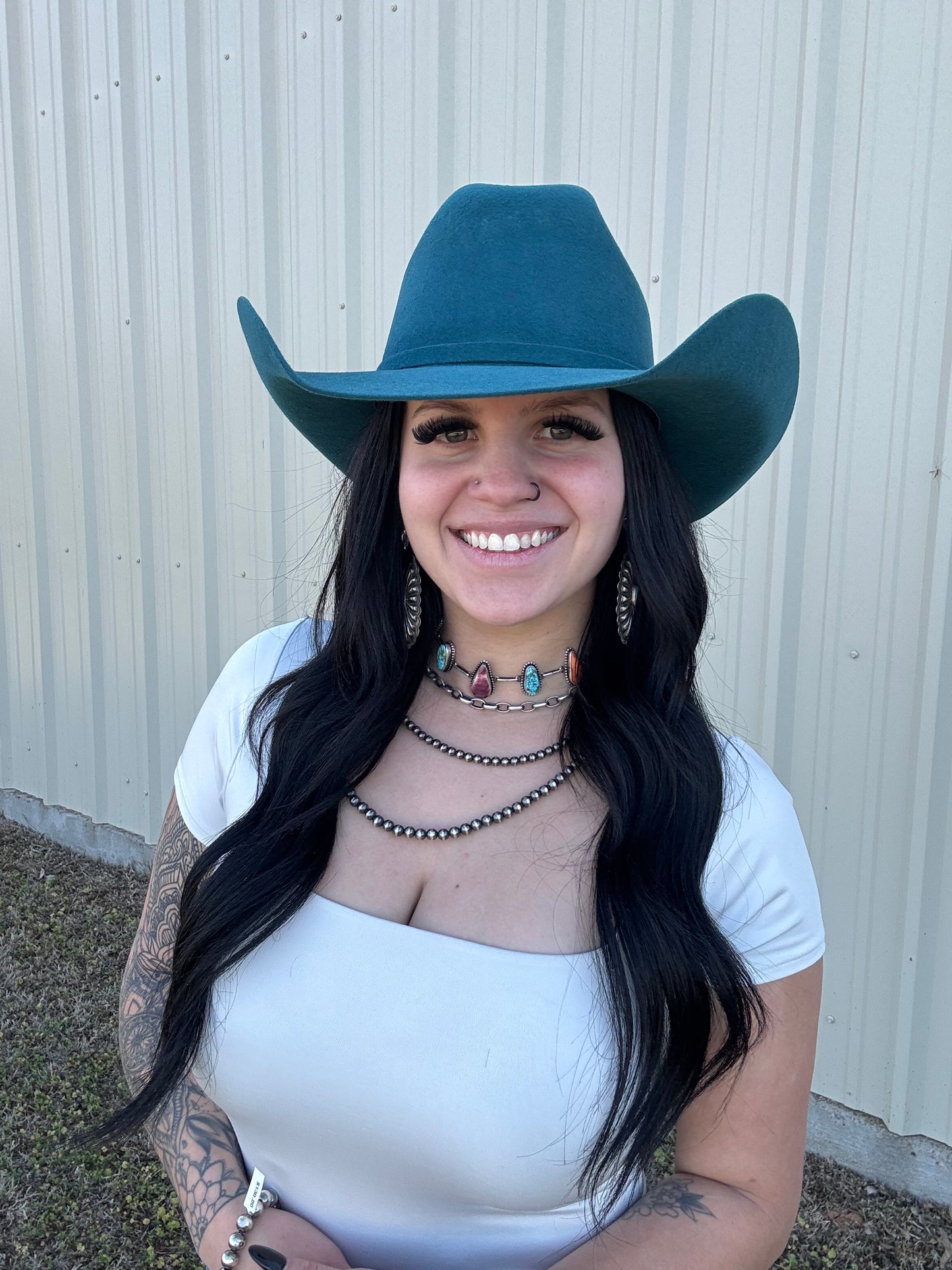 The Trailblazer – 4X Dark Teal Cowboy Hat (Unisex)