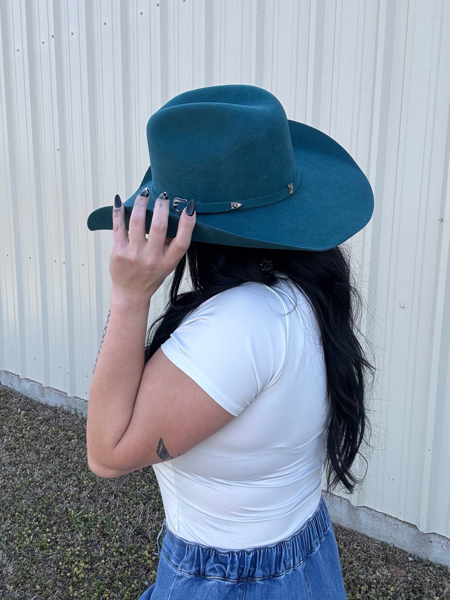 The Trailblazer – 4X Dark Teal Cowboy Hat (Unisex)