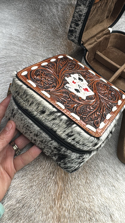 Aces High Double Decker Jewelry Travel Case