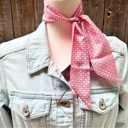 Light Pink Twilly Scarf #TW132
