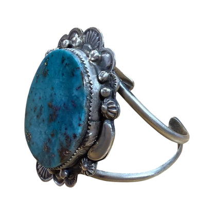 Turquoise Stone Cuff By Jeff Largo