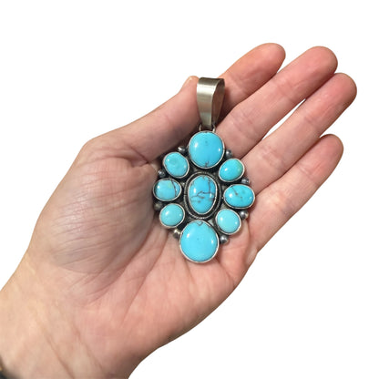 Turquoise Cluster Pendant by Ella Peters