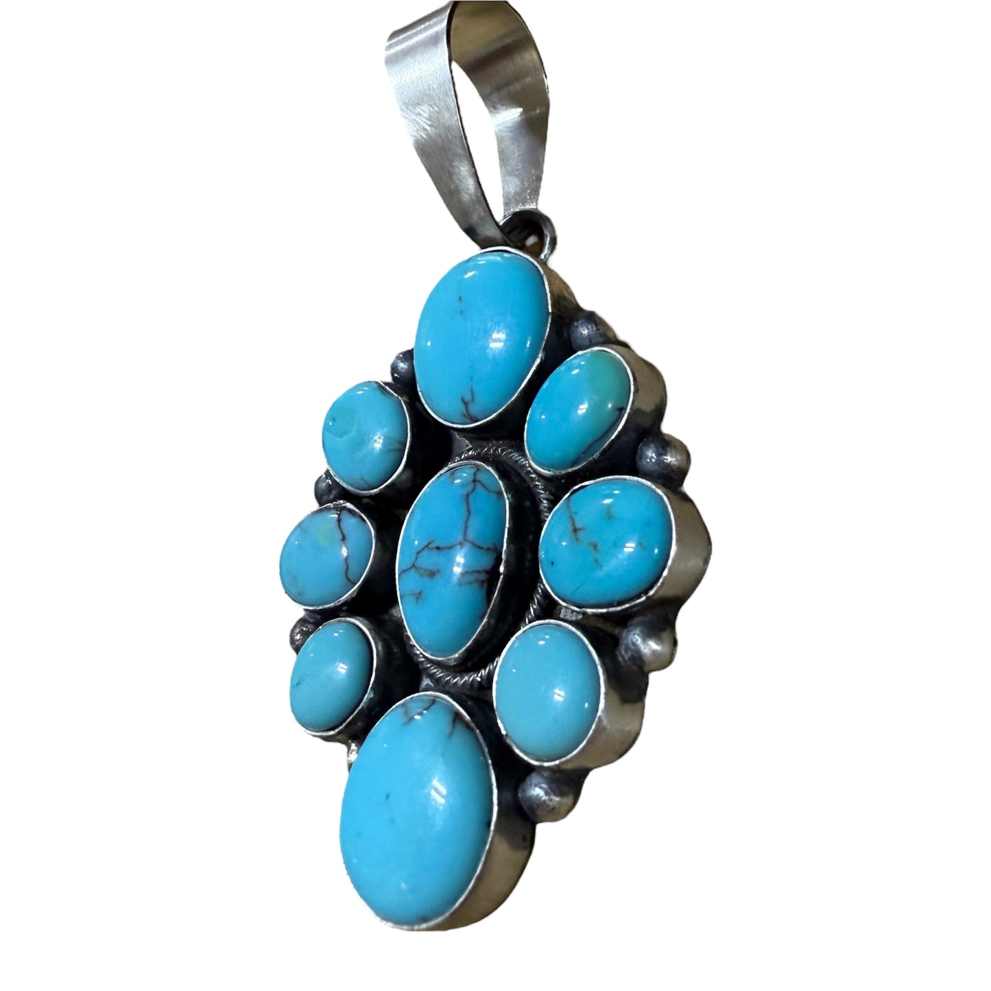 Turquoise Cluster Pendant by Ella Peters