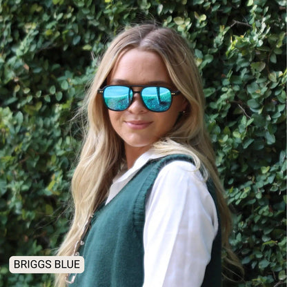 Briggs - Women's Polarized Small/ Medium Aviator: Hot Pink