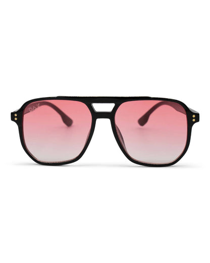 Skye - Unisex Oversized Aviator: Amber