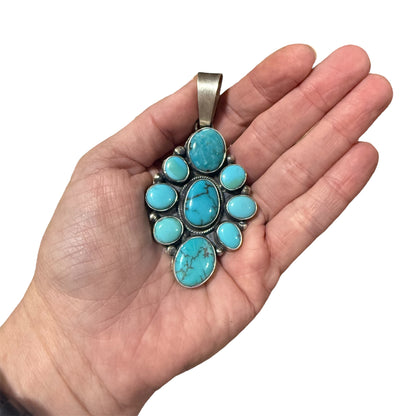 Turquoise Cluster Pendant by Ella Peters