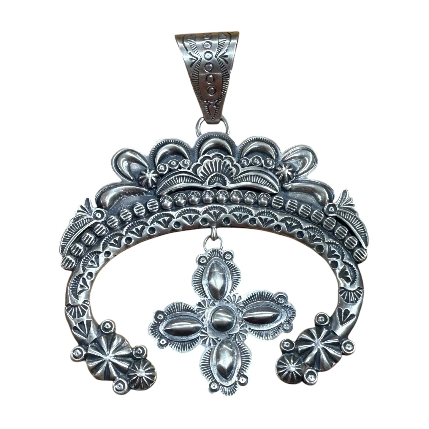 Sterling Silver Naja Pendant Handmade in NM, artist unknown