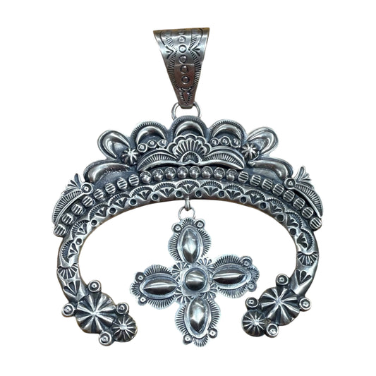 Sterling Silver Naja Pendant Handmade in NM, artist unknown