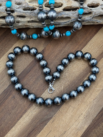 18” 14mm #911-30 Sterling Pearls Necklace