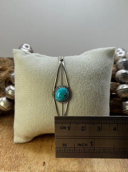 Kingman Turquoise Cuff #8 by Esther White, Navajo