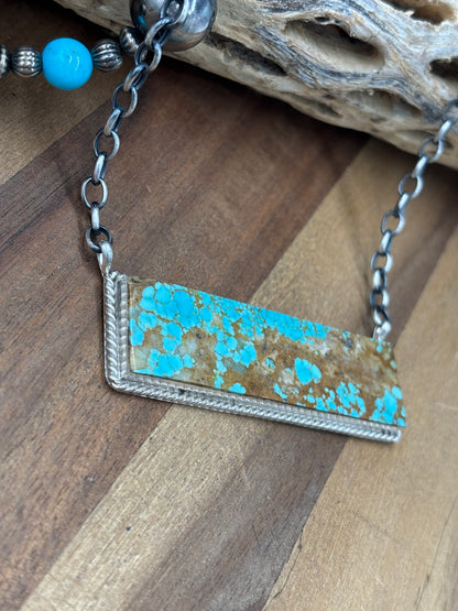 Mine #8 #917-46A XL Bar Necklace by Brandon Etcitty, Navajo