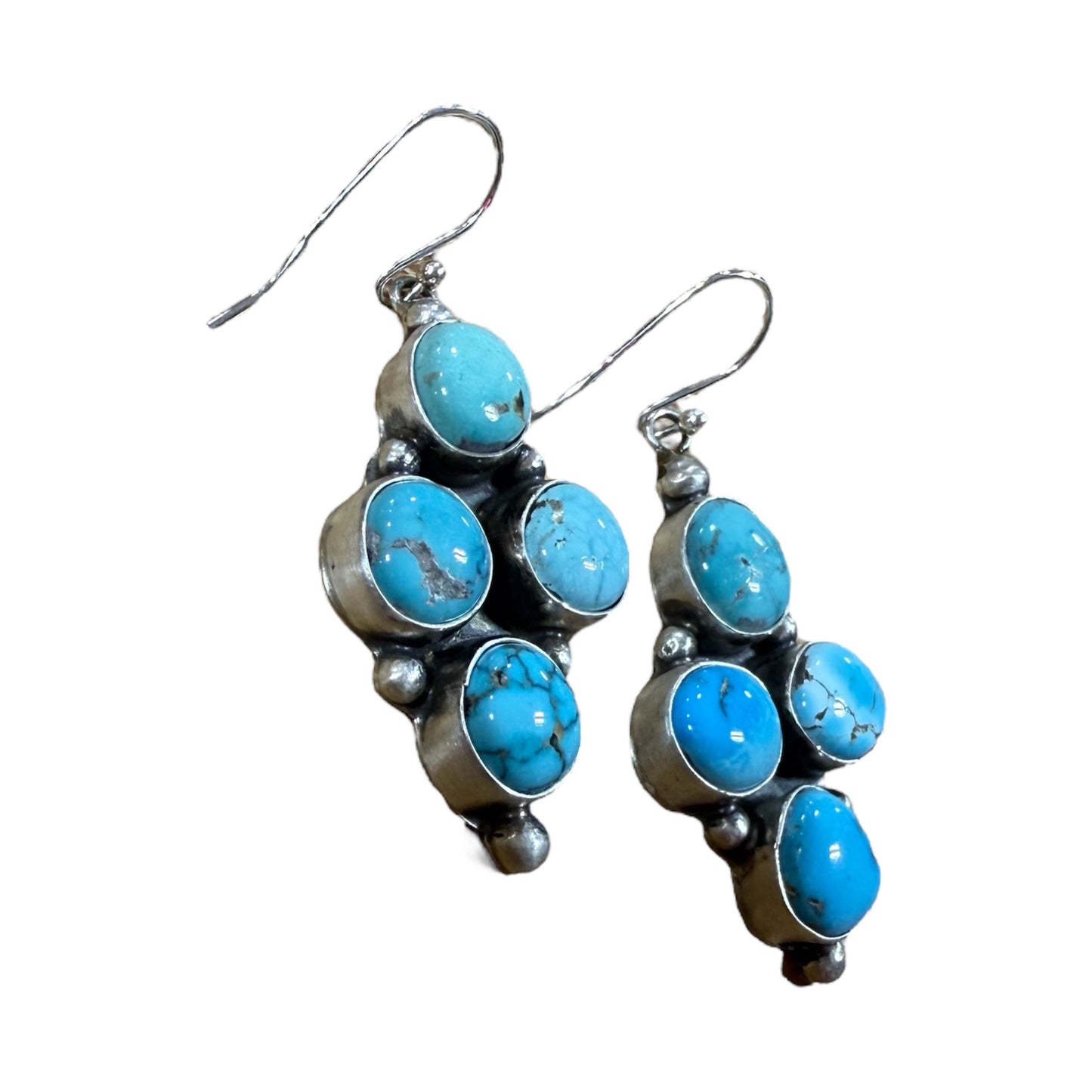 Mixed Stones Dangle Earrings by Ella Peters