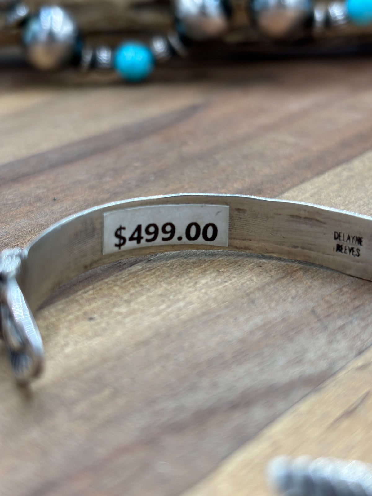 Silver Cuff #911-19 by Delayne Reeves, Navajo