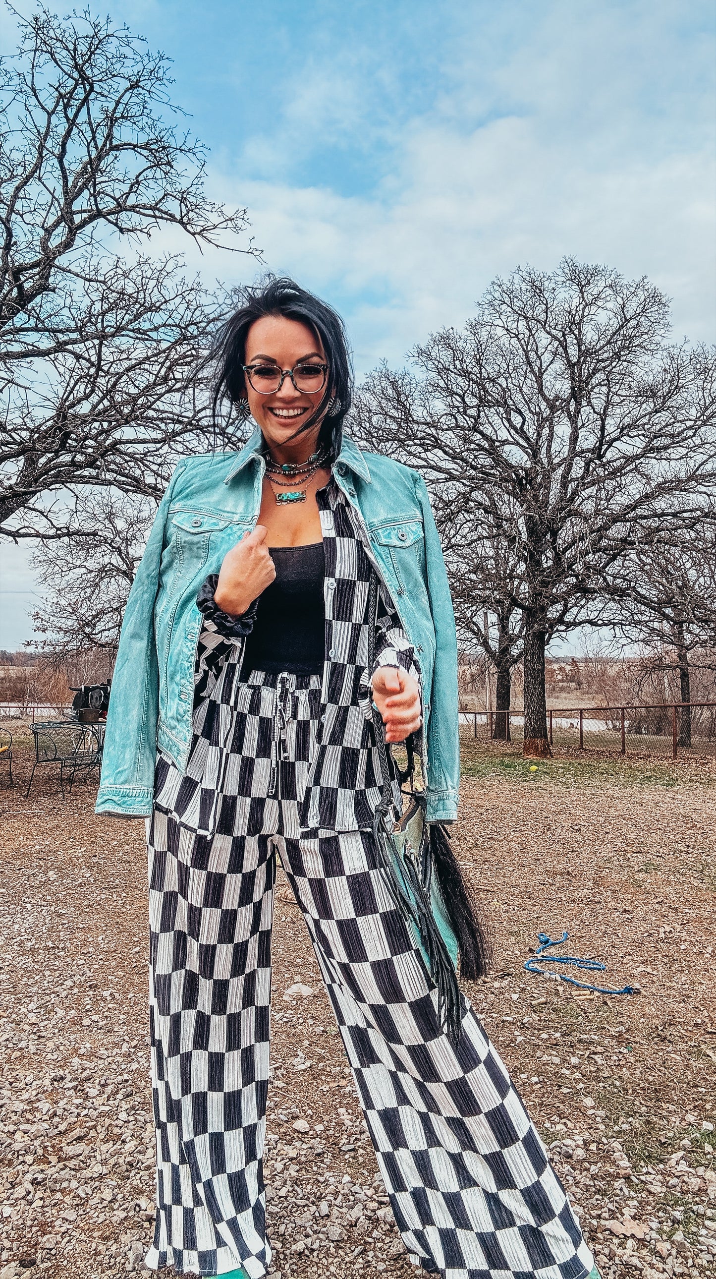 Scully Turquoise Leather Jacket #L1041