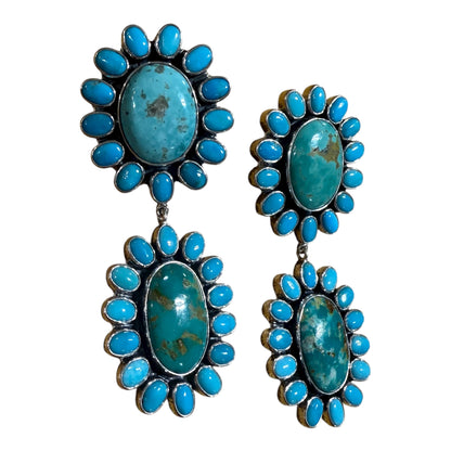 Turquoise Dangle Earrings by Frederico Jimenez
