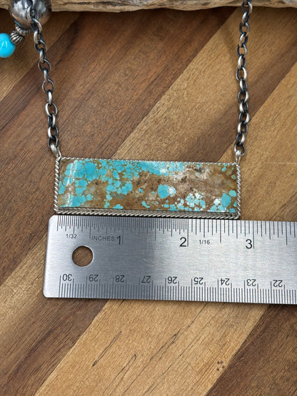 Mine #8 #917-46A XL Bar Necklace by Brandon Etcitty, Navajo