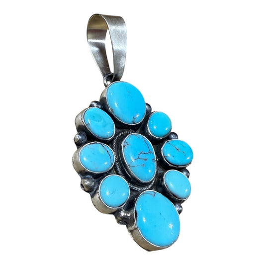 Turquoise Cluster Pendant by Ella Peters