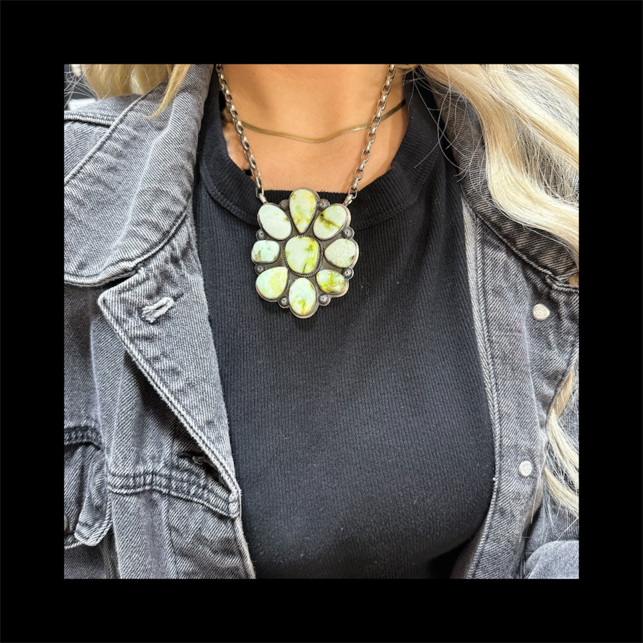 Palomino Cluster Necklace