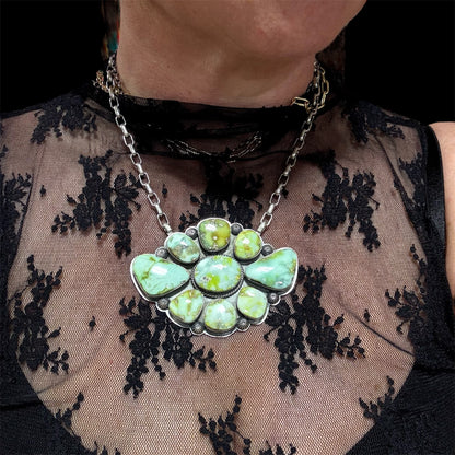16" Palomino Cluster Necklace