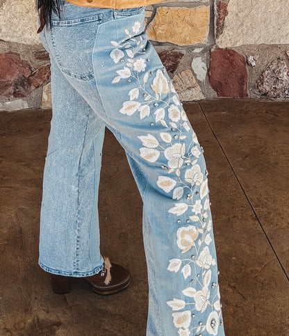 The Mona Embroidered Jeans