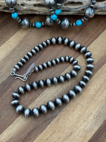 20” 12mm Navajo Pearls #911-17 by Ruby BH, Navajo