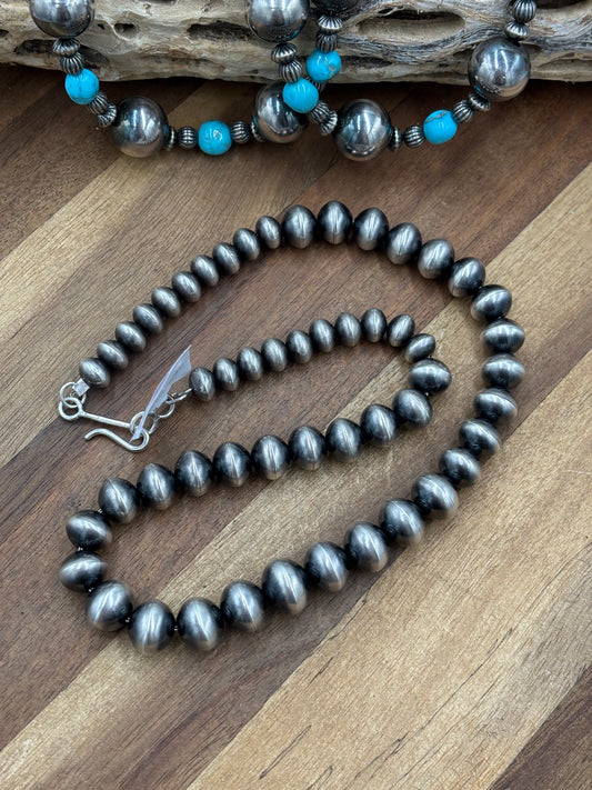 20” 12mm Navajo Pearls #911-17 by Ruby BH, Navajo