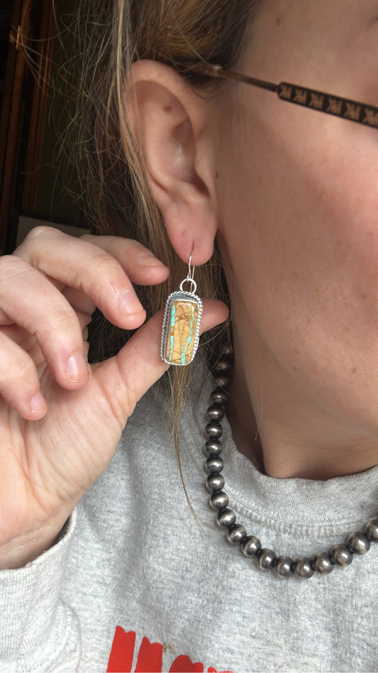 Ribbon Royston Sterling Silver Earrings