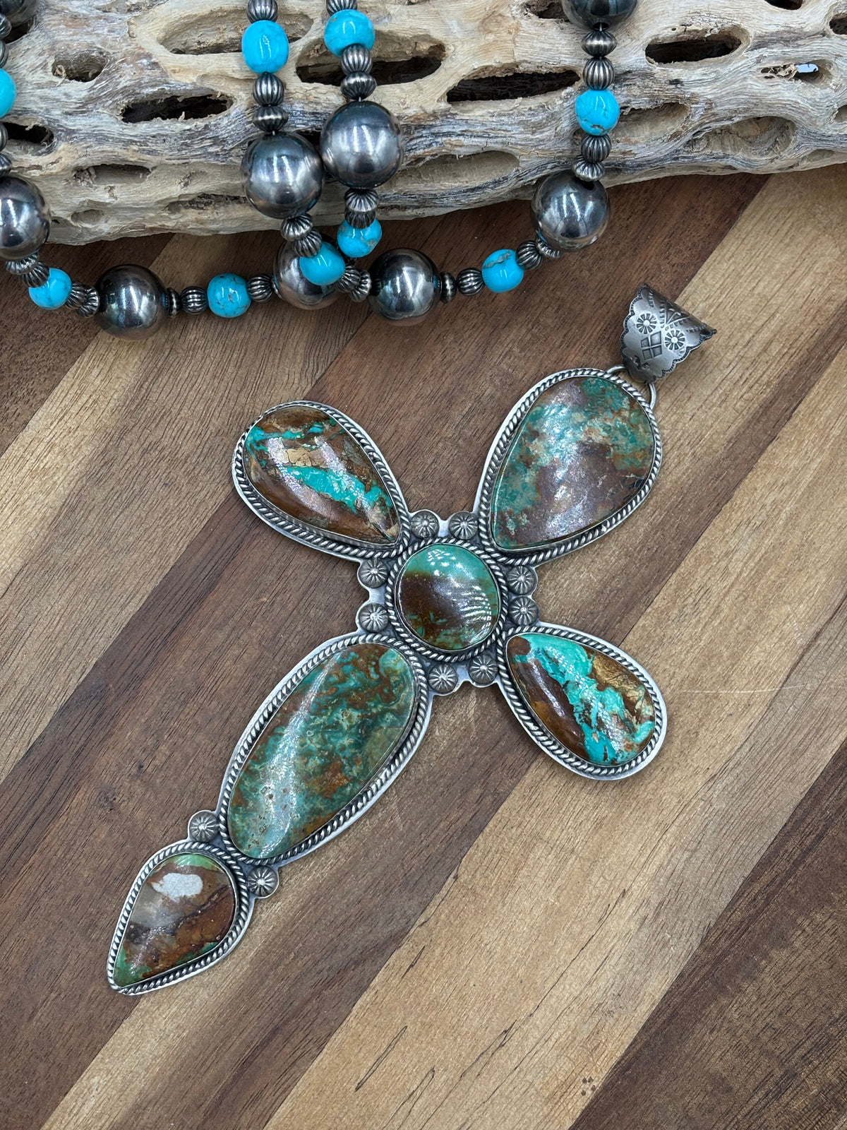 Royston & Mantis #911-18 Cross Pendant by Jeff Largo