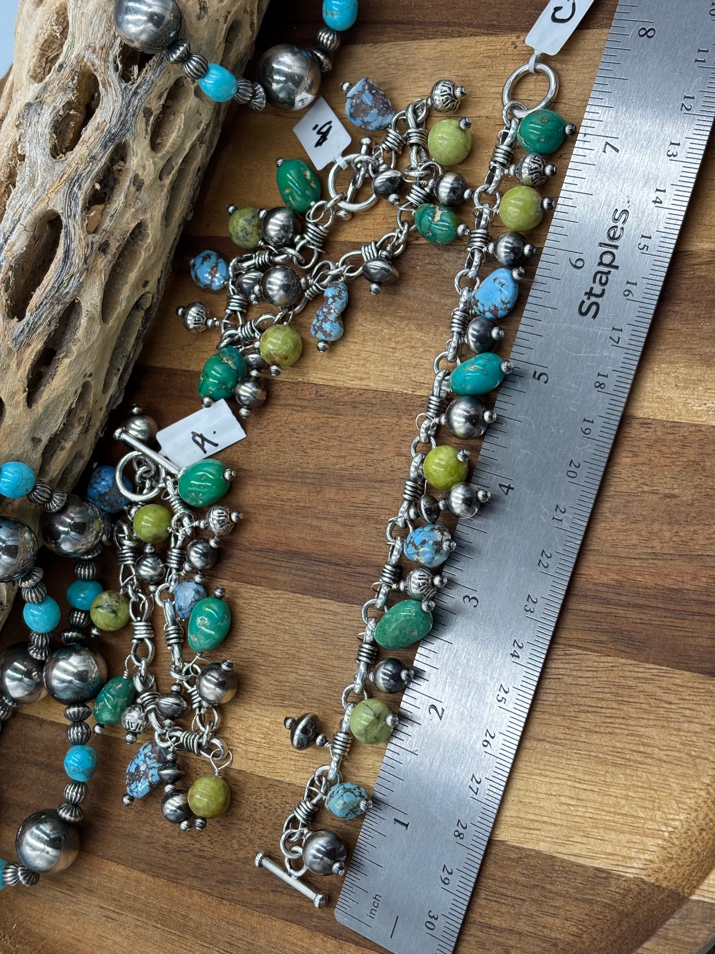 Mixed Turquoise Charm Bracelet