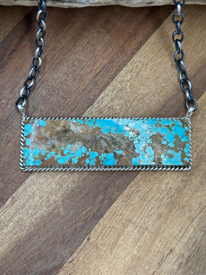 Mine #8 #917-46B XL Bar Necklace by Brandon Etcitty, Navajo