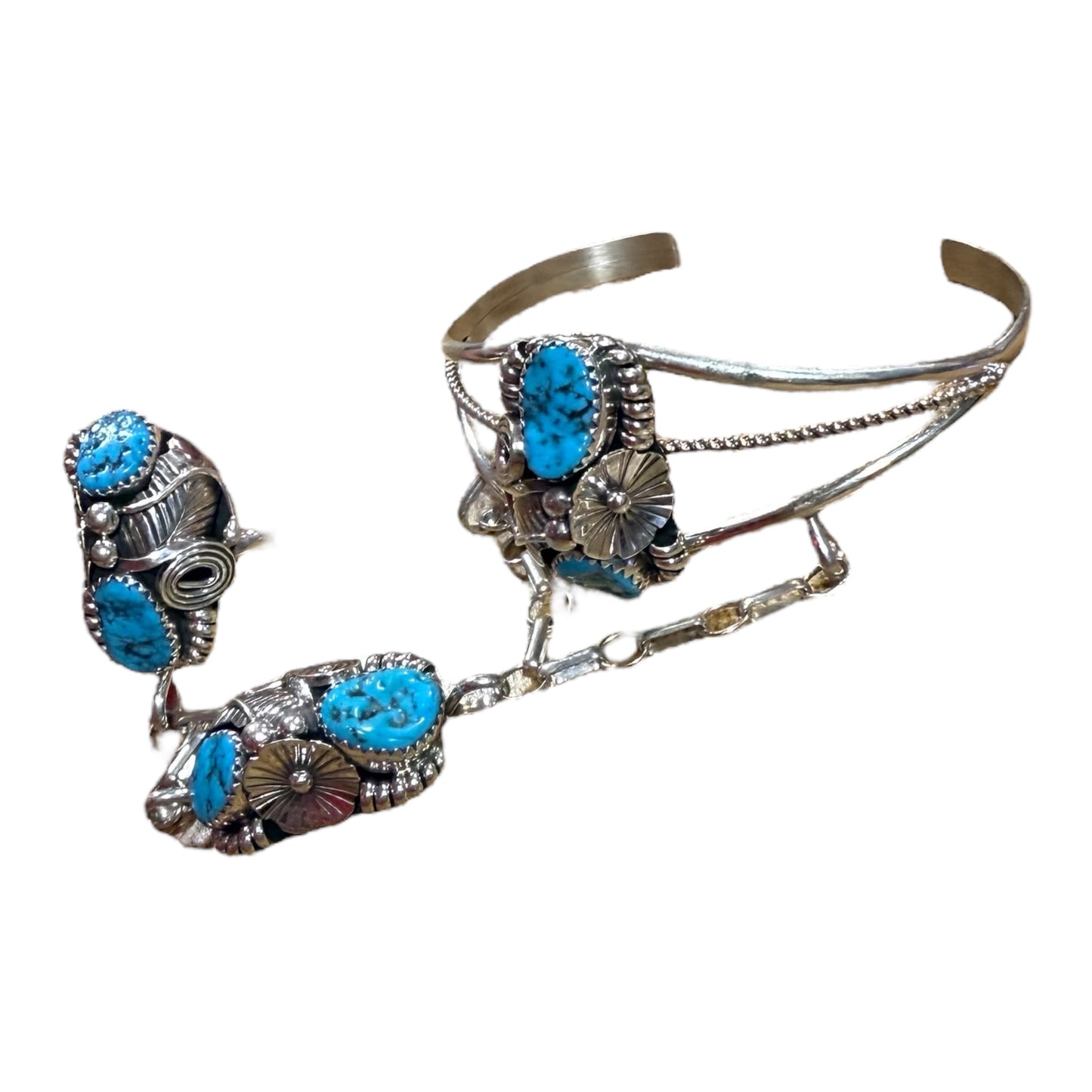Kingman Turquoise Slave Bracelet