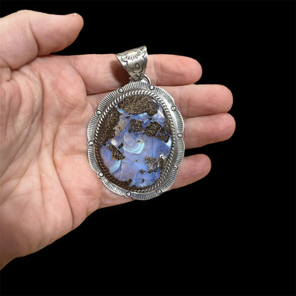 Boulder Opal Statement Pendant