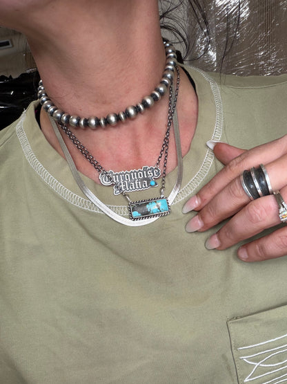 16” Kingman Bar Necklaces by Johnny Dixon, Navajo
