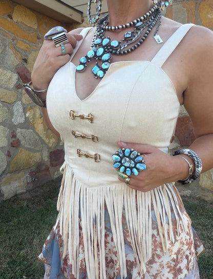 Kenzi Snaffle Bit Tank in Cream