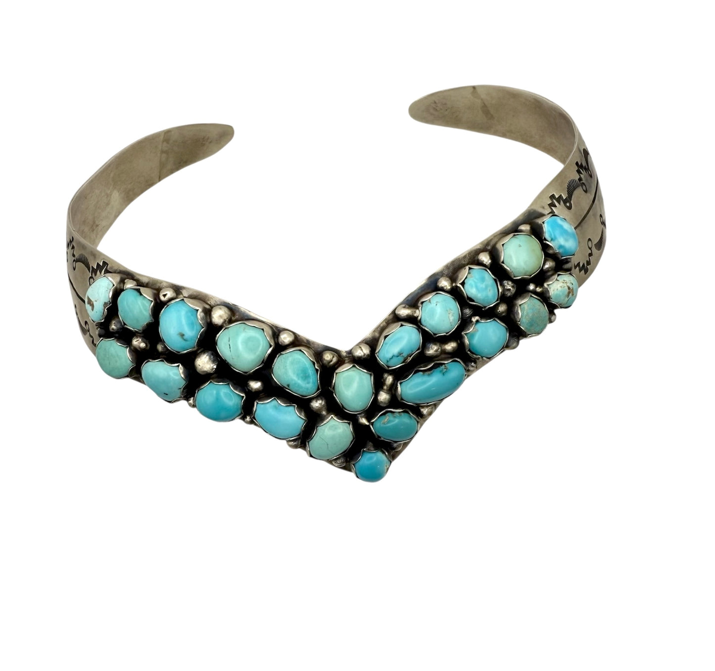 Turquoise Choker by Paul Livingston, Navajo